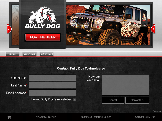 screenshot of Yooba Kiosk